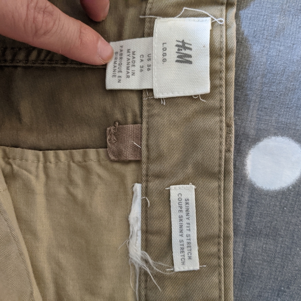 H&M Skinny Fit Stretch Khakis - Picture 3 of 4